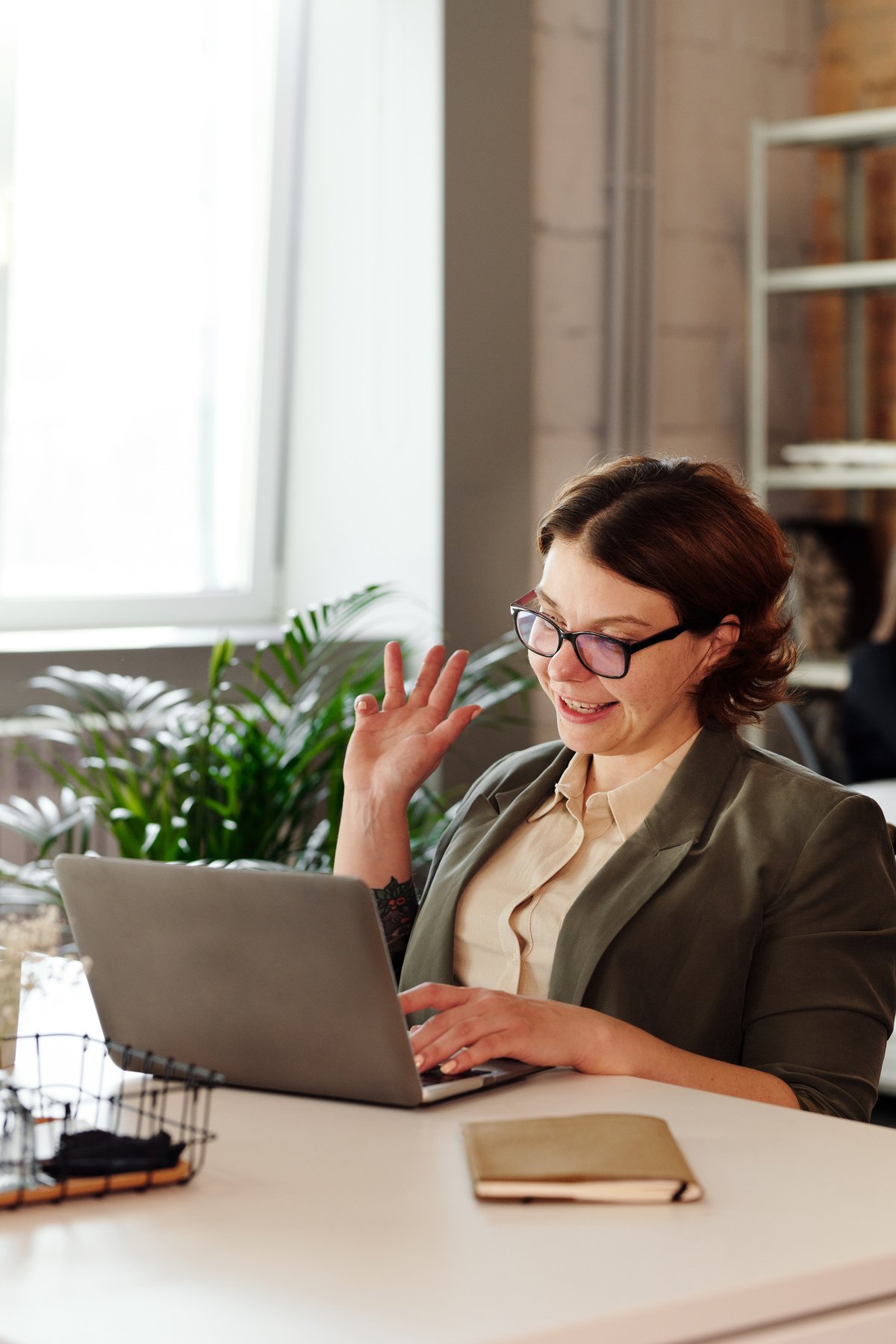 Woman Using MacBook